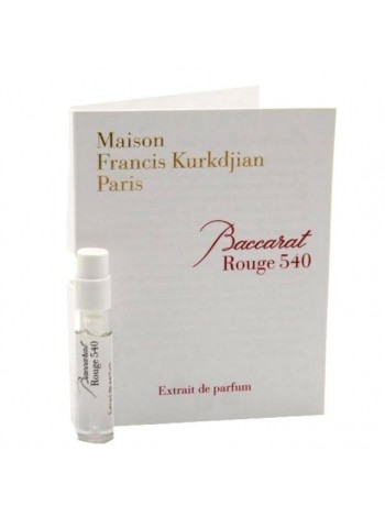 baccarat rouge 540 vial